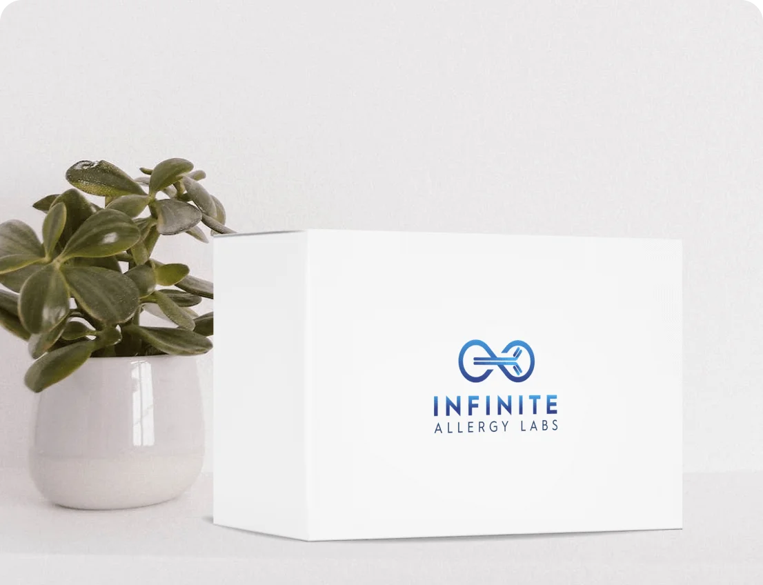 Infinite Allergy test kit banner